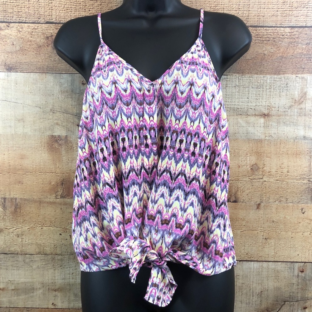 Victoria’s Secret • Multicolored Tie Front Cami